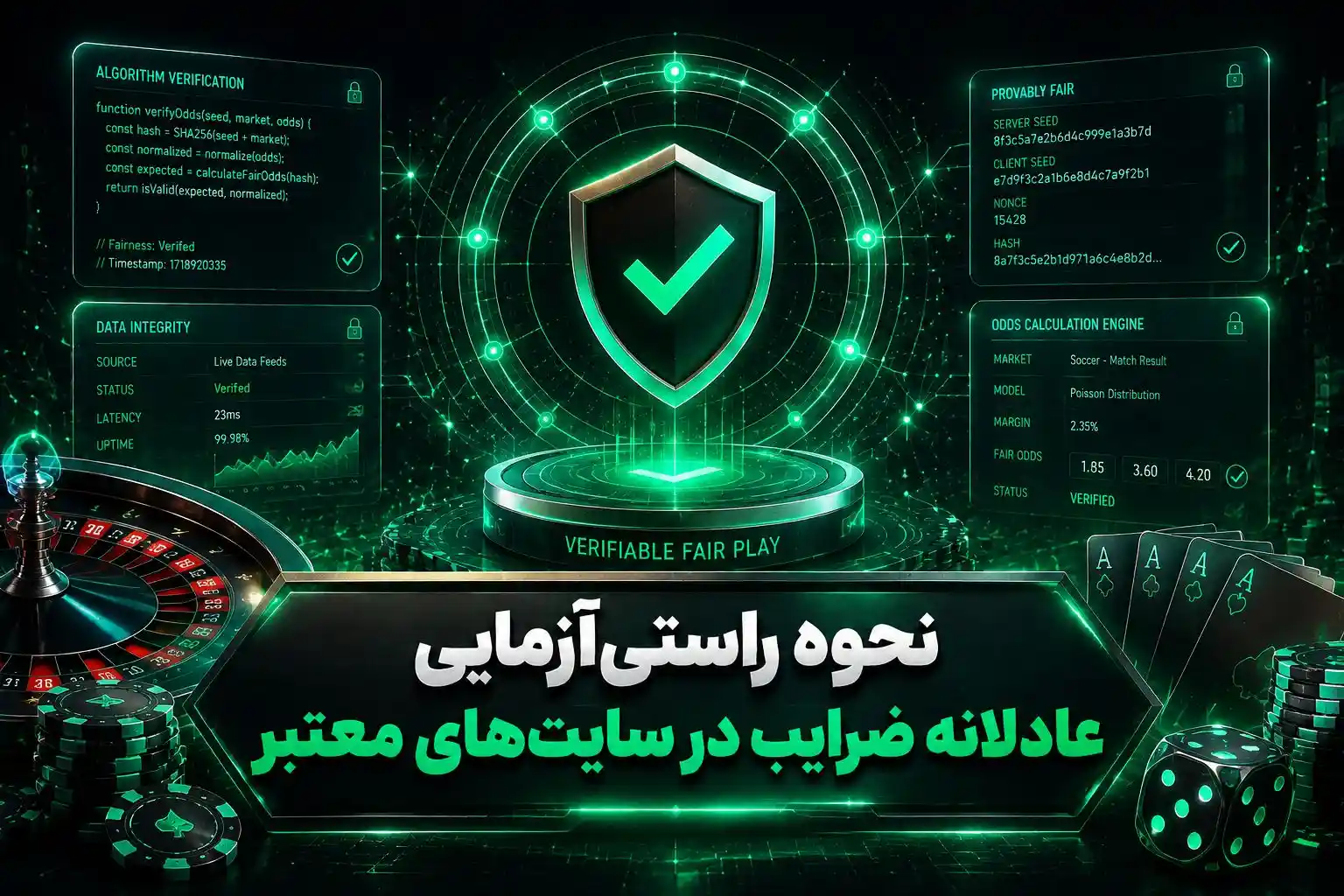 نحوه راستی‌آزمایی عادلانه ضرایب در سایت‌های معتبر